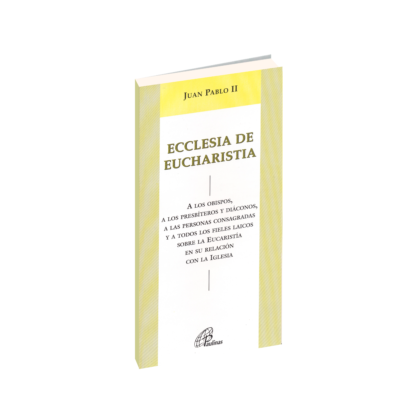 La Eucaristía, fuente y culmen de la vida de la Iglesia En esta profunda exhortación, el Papa San Juan Pablo II presenta la Eucaristía como el corazón del misterio eclesial, el don más grande que Cristo dejó a su Iglesia. La Eucaristía no es solo memoria de la Pasión, sino presencia real que edifica la Iglesia y transforma al mundo. Este documento es una guía esencial para comprender cómo la vida de la Iglesia nace, se alimenta y se renueva continuamente en el sacrificio eucarístico.