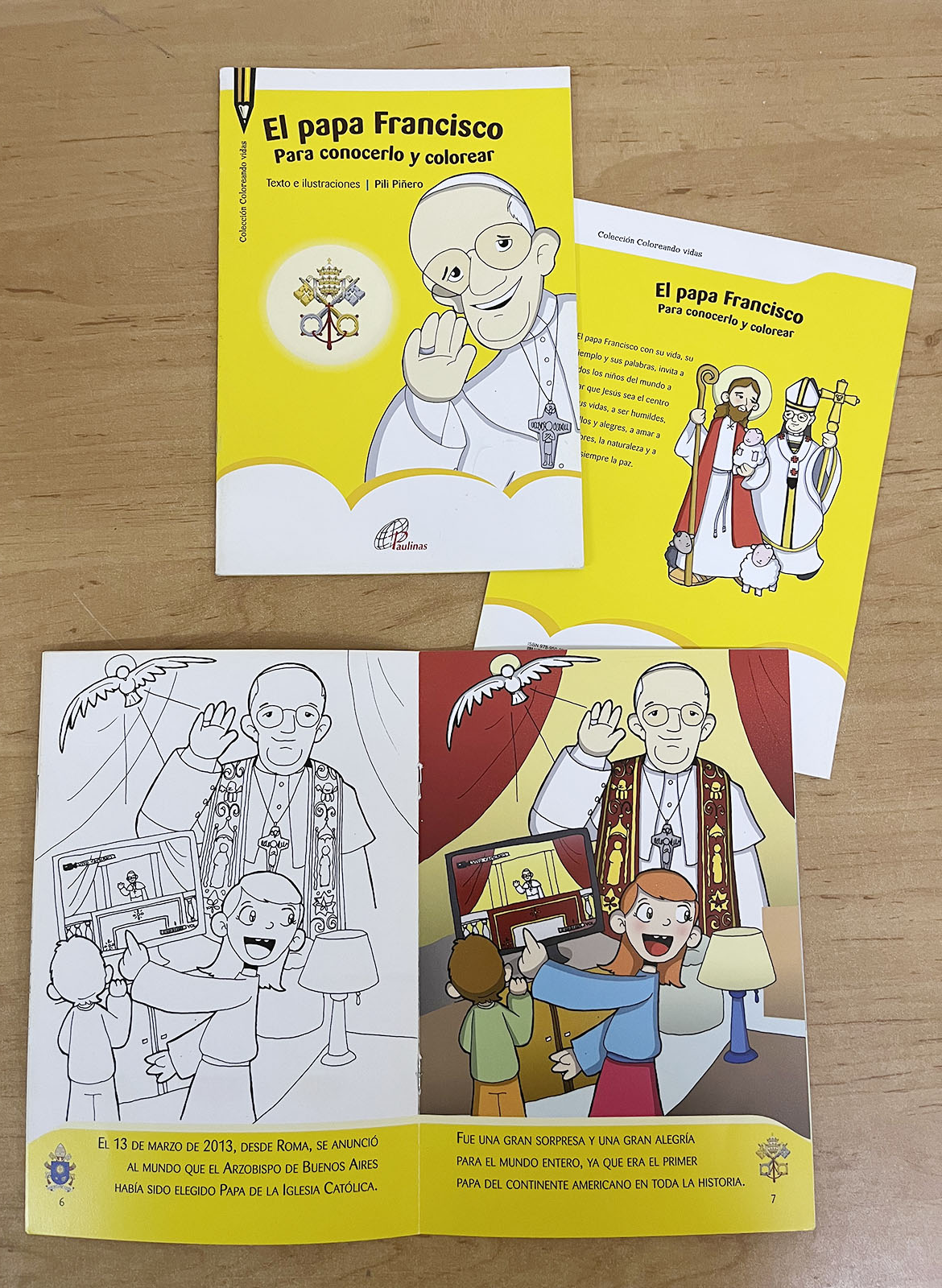 El Papa Francisco. Para conocerlo y colorear - Imagen 2